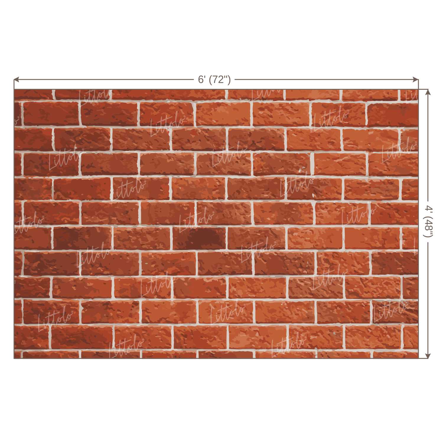 LB0219 Red Bricks Wall Backdrop