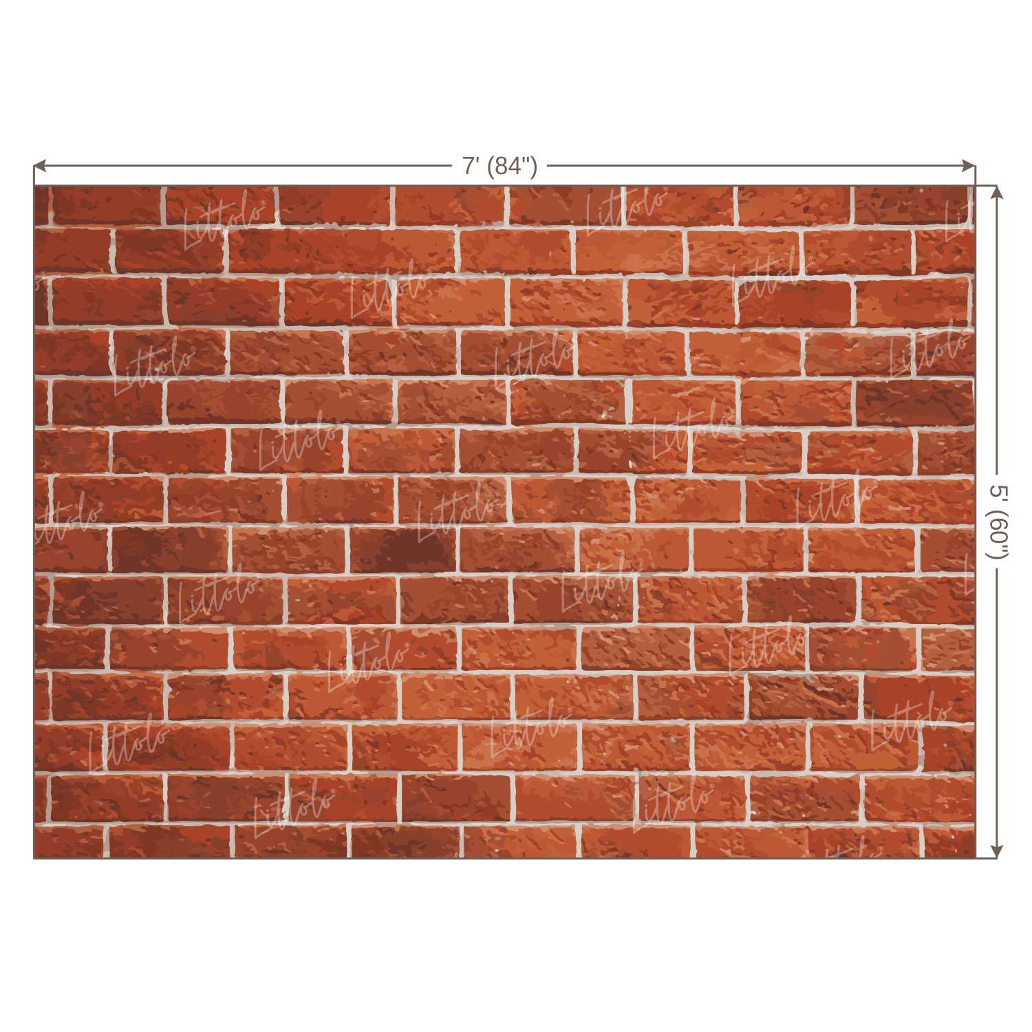 LB0219 Red Bricks Wall Backdrop