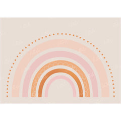 LB0221 Pastel Semi Circles Theme Backdrop