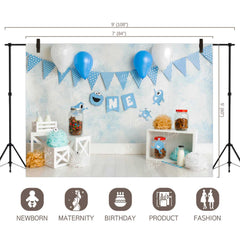 LB0225 Happy Birthday ONE Theme Backdrop