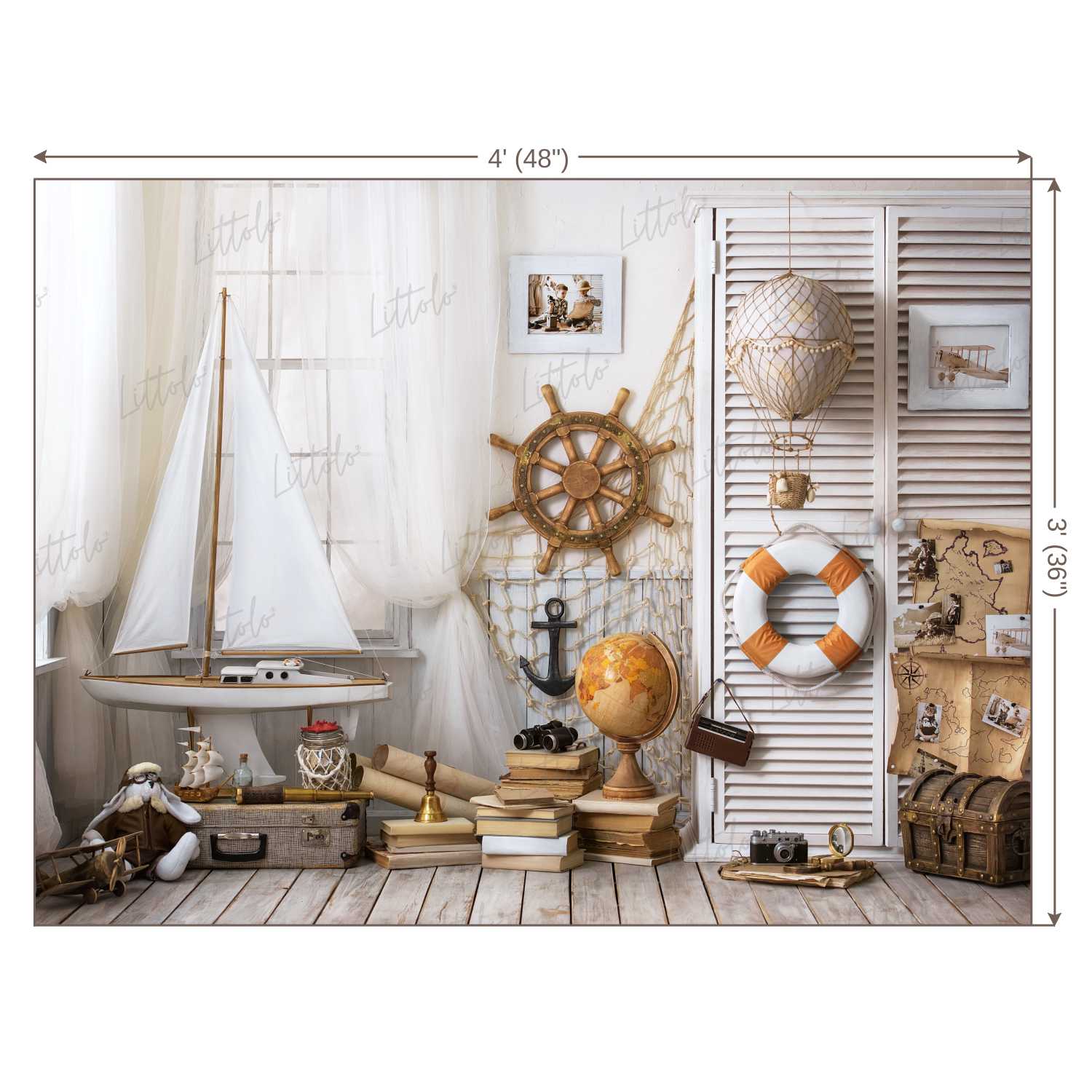 LB0226 Sea Explorer Theme Backdrop