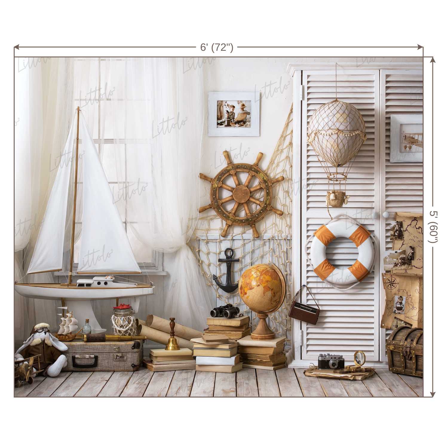 LB0226 Sea Explorer Theme Backdrop