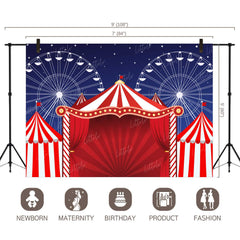 LB0245 Carnival Circus Theme Backdrop