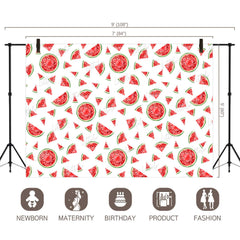 LB0246 Watermelon Fruits Slices Theme Backdrop