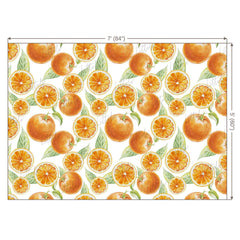 LB0247 Orange Fruits and Slices Theme Backdrop