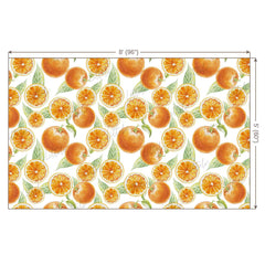 LB0247 Orange Fruits and Slices Theme Backdrop