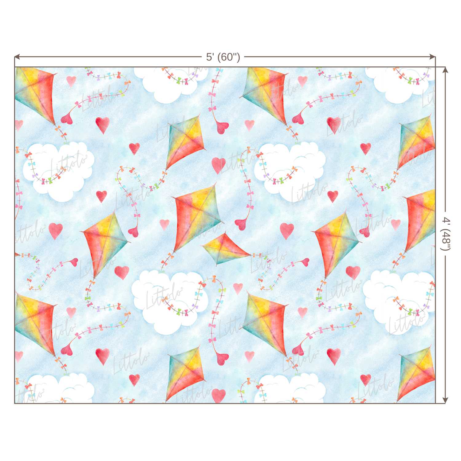 LB0250 Kites Theme Backdrop