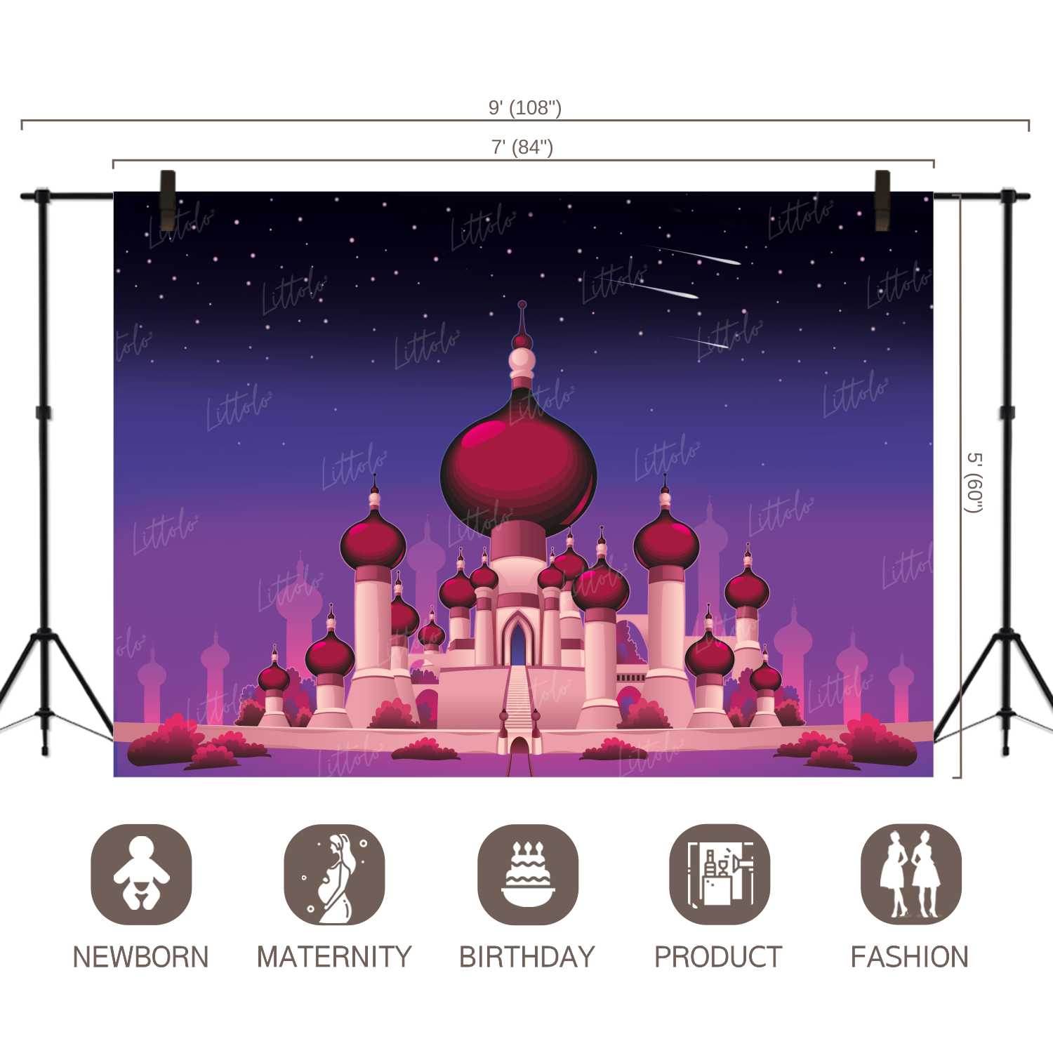 LB0253 Magical Castle Theme Backdrop