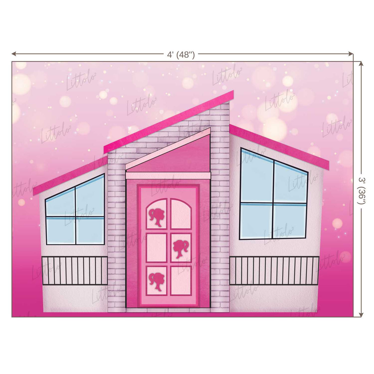 LB0255 Doll House Theme Backdrop