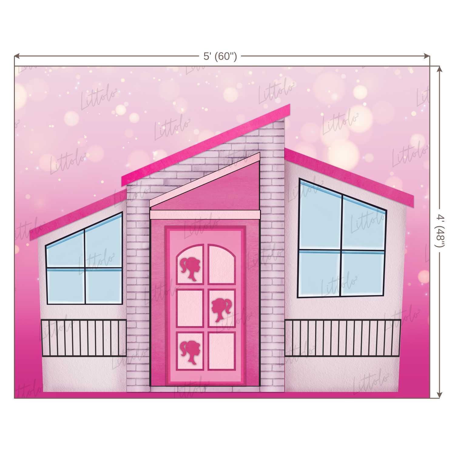 LB0255 Doll House Theme Backdrop