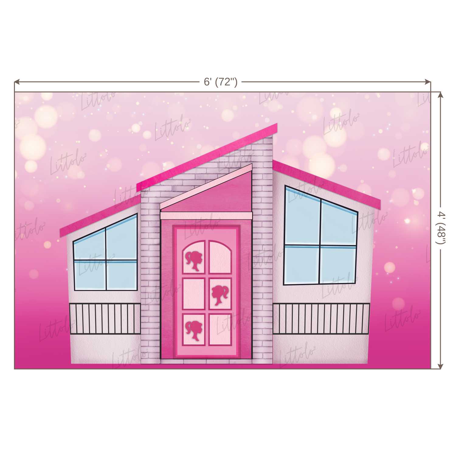 LB0255 Doll House Theme Backdrop