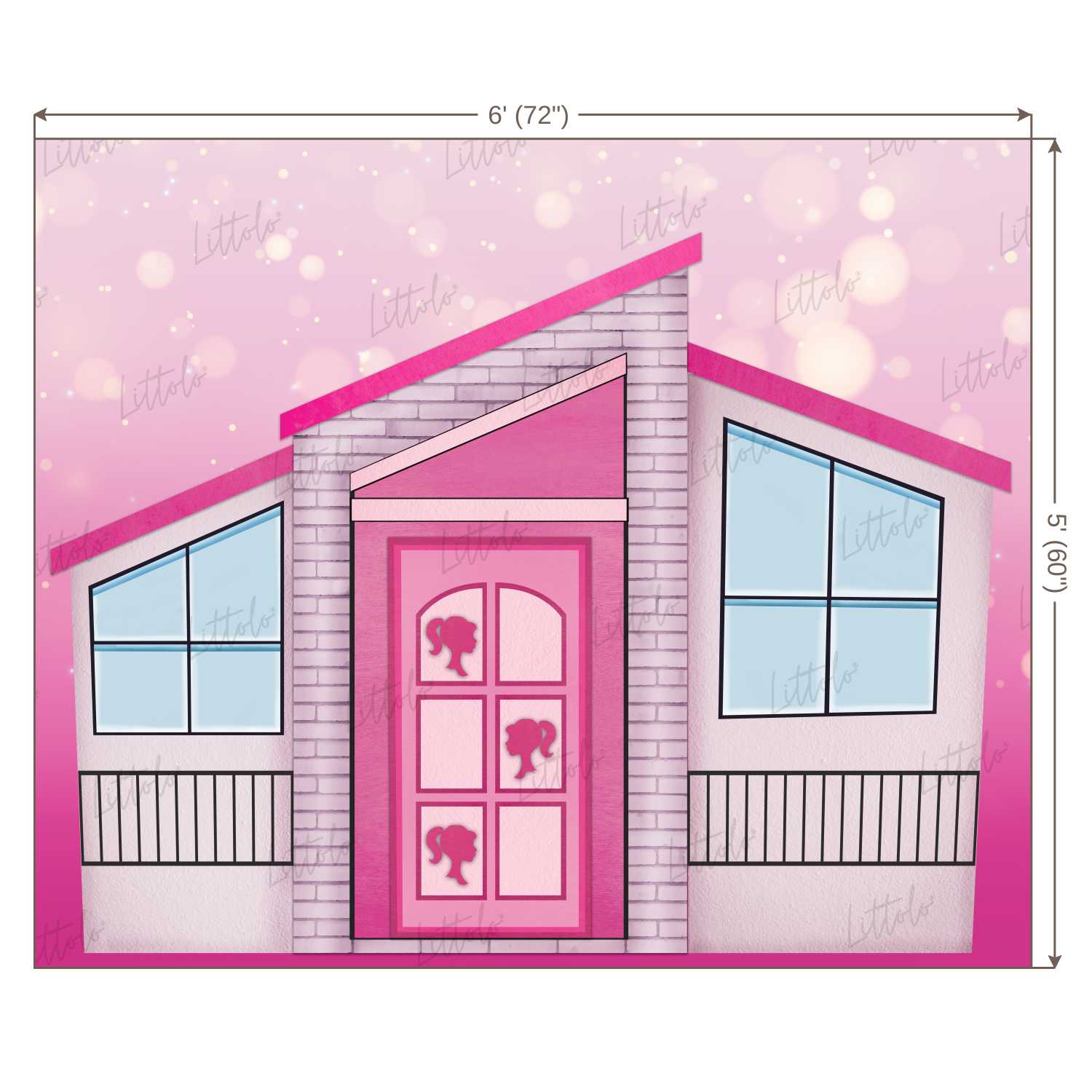 LB0255 Doll House Theme Backdrop