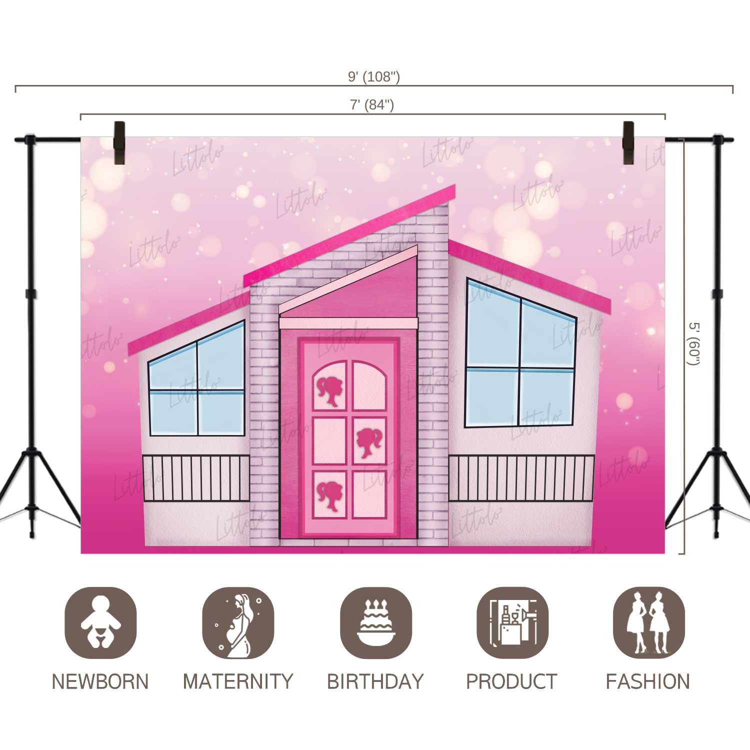 LB0255 Doll House Theme Backdrop