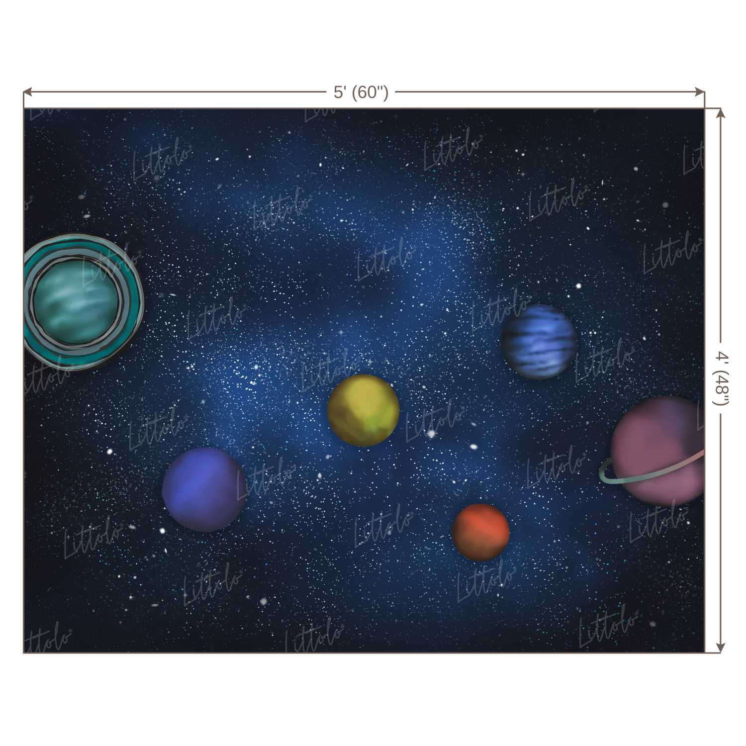 LB0256 Universal Planets Theme Backdrop