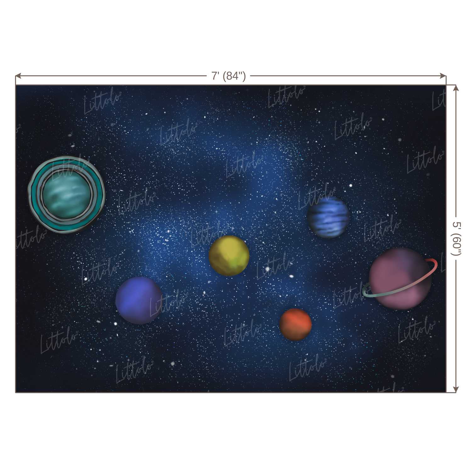 LB0256 Universal Planets Theme Backdrop