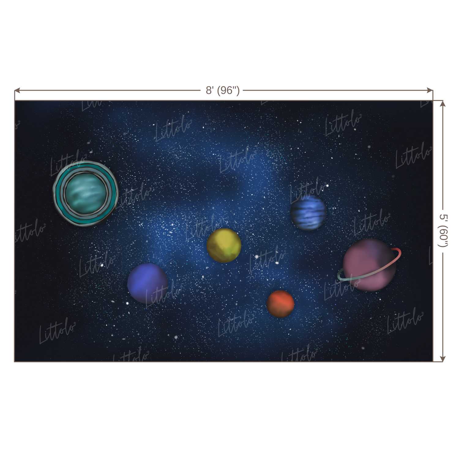 LB0256 Universal Planets Theme Backdrop