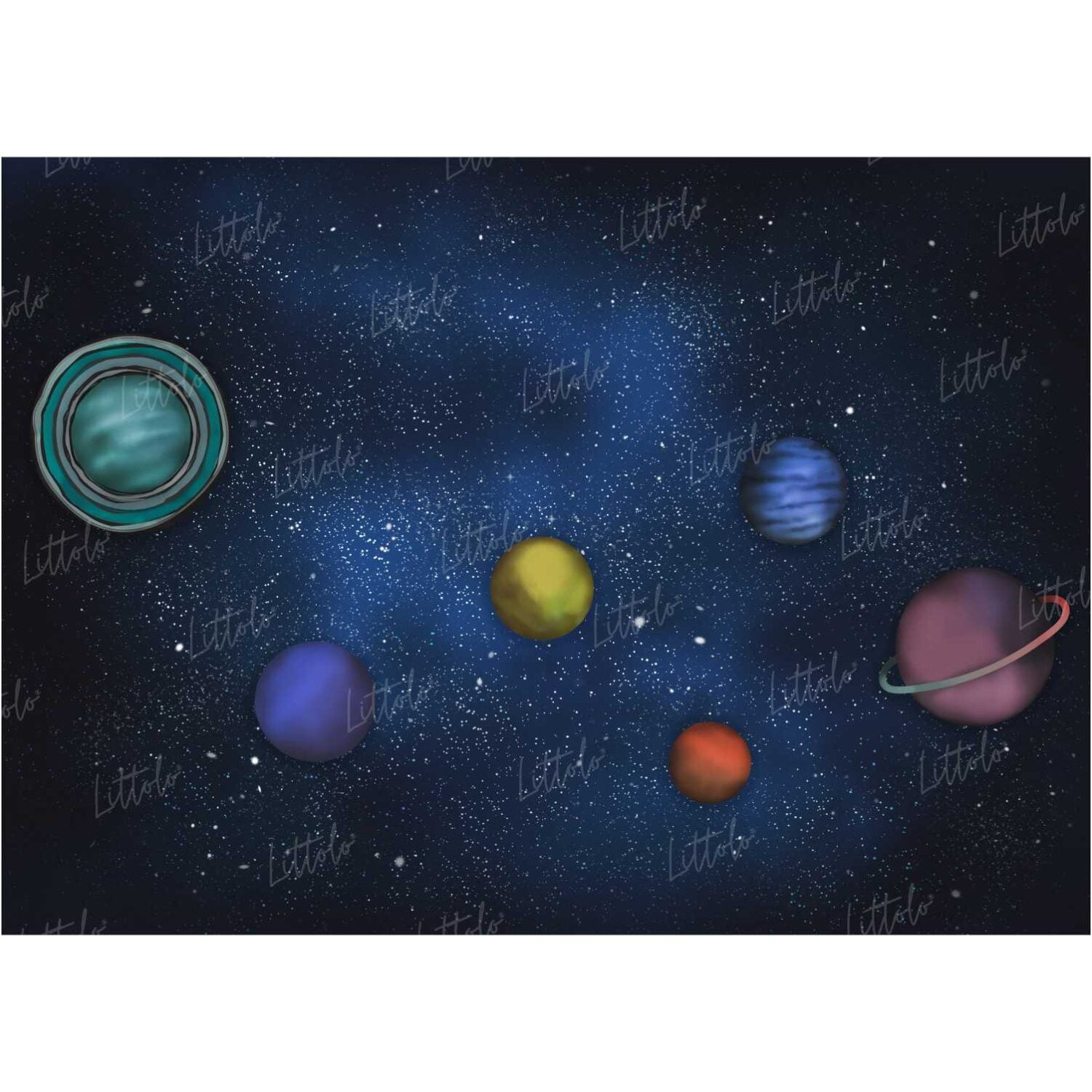 LB0256 Universal Planets Theme Backdrop