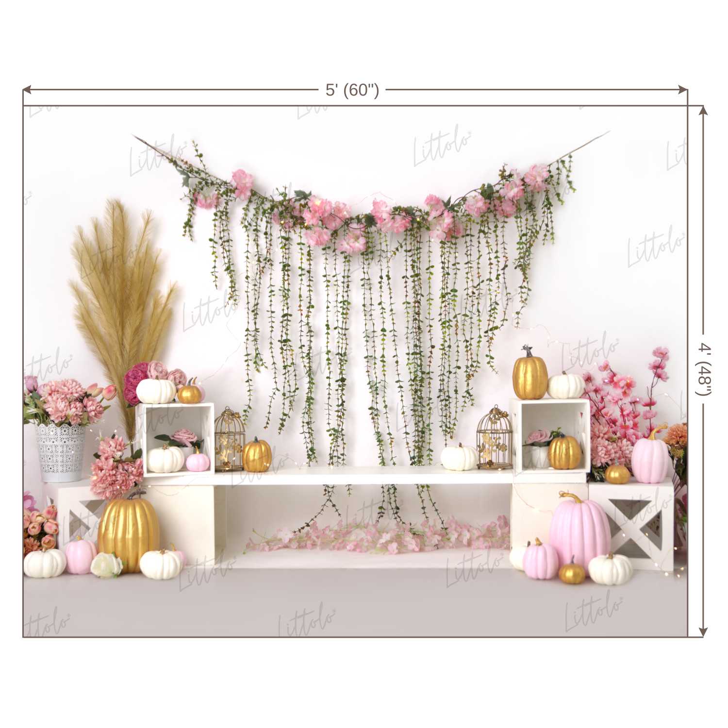 LB0260 Boho Garden Theme Backdrop