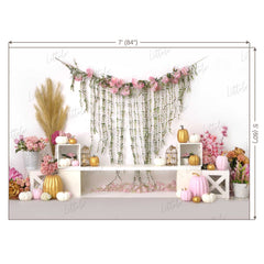 LB0260 Boho Garden Theme Backdrop