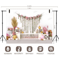 LB0260 Boho Garden Theme Backdrop