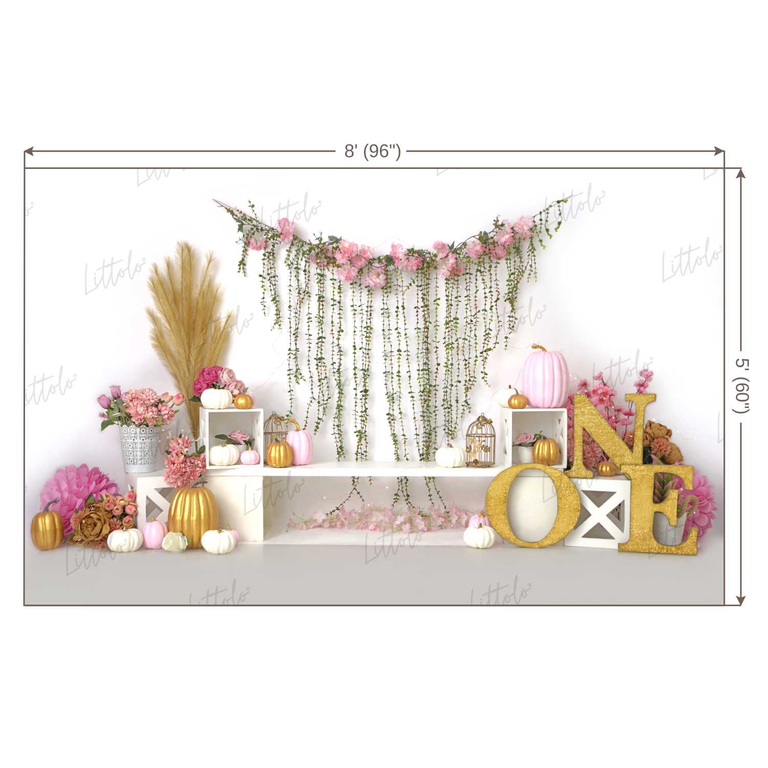 LB0261 Boho Garden Theme Backdrop