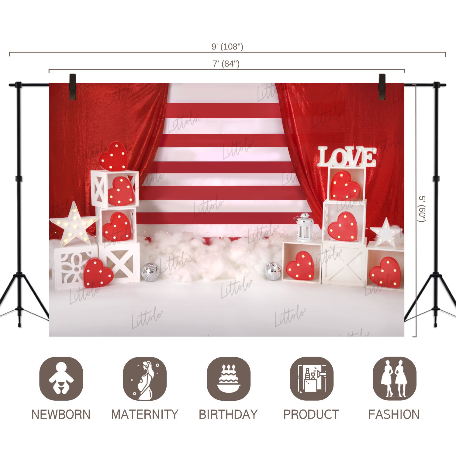 LB0264 Valentine Special Theme Backdrop