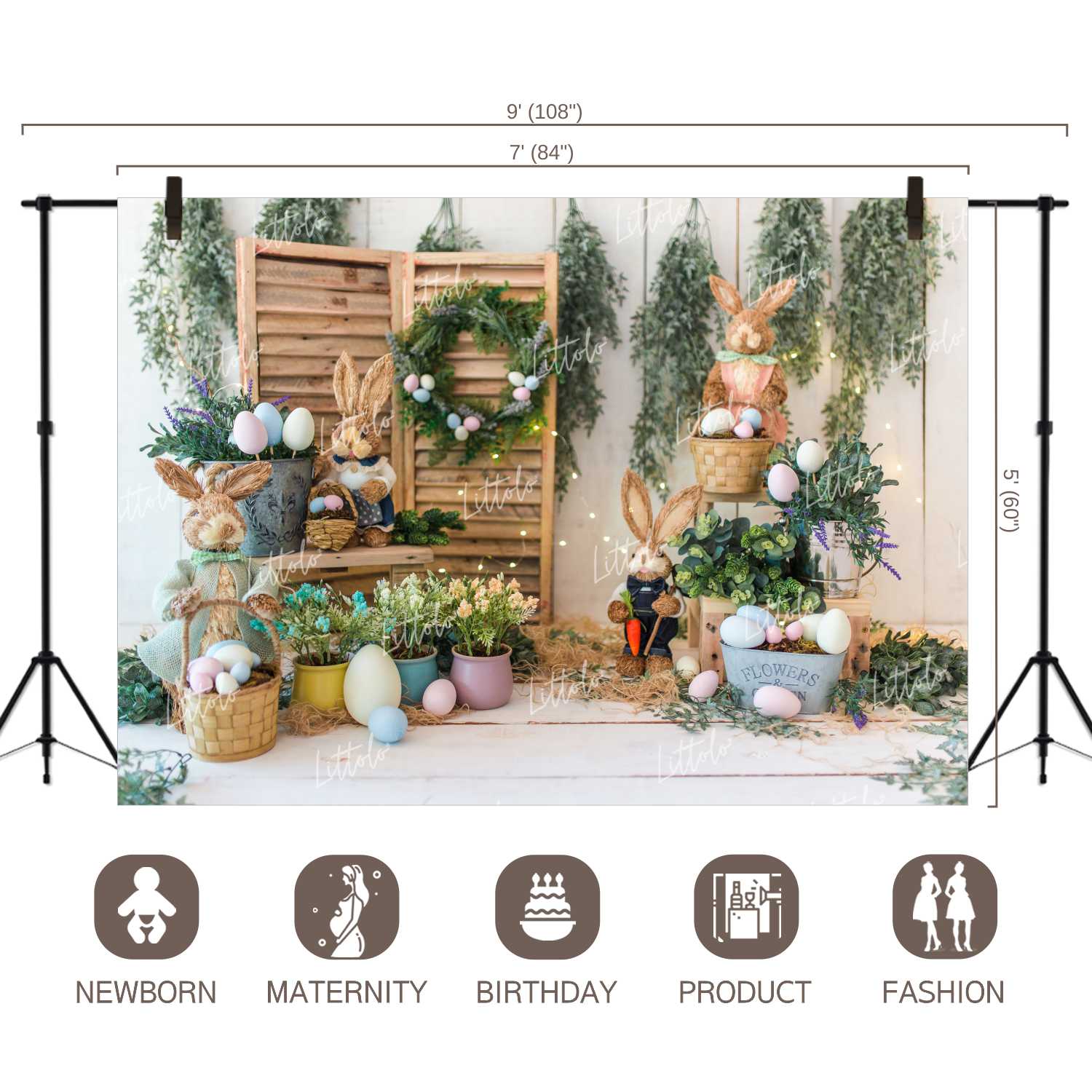 LB0277 Easter Theme Backdrop