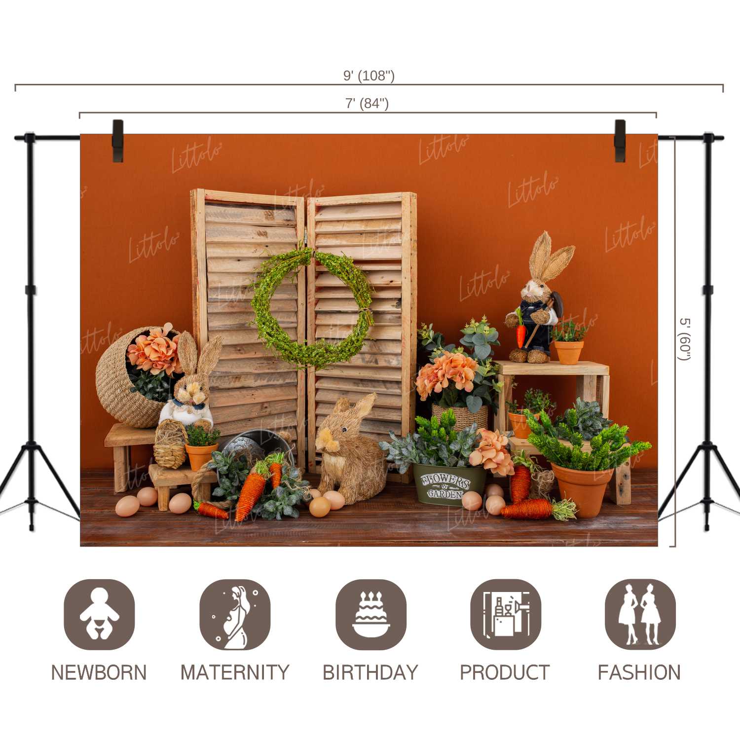 LB0279 Easter Theme Backdrop