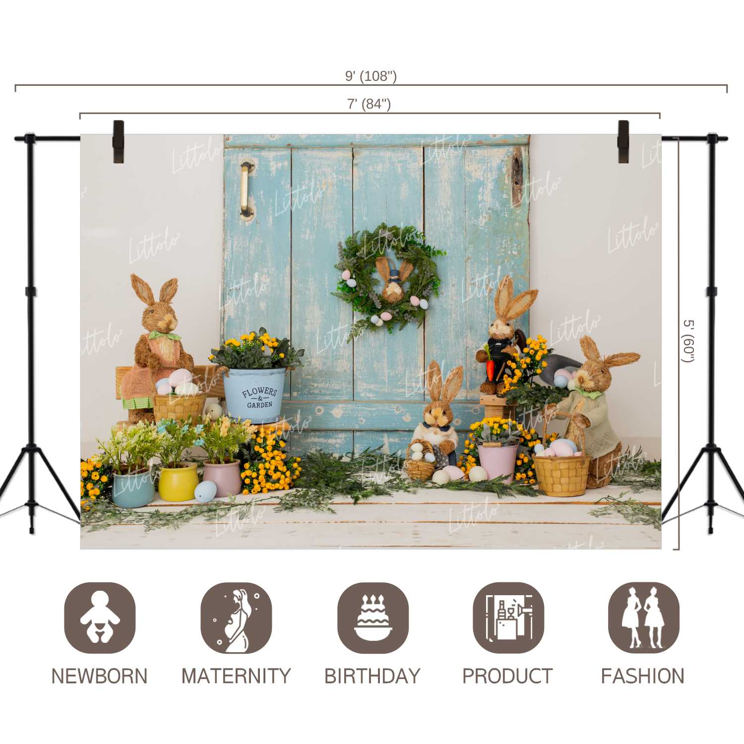 LB0281 Easter Theme Backdrop