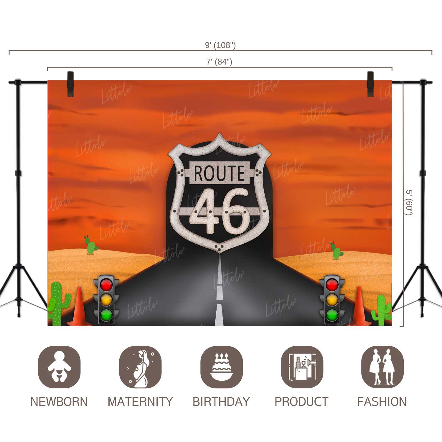 LB0283 Driving Theme Backdrop