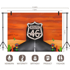 LB0283 Driving Theme Backdrop