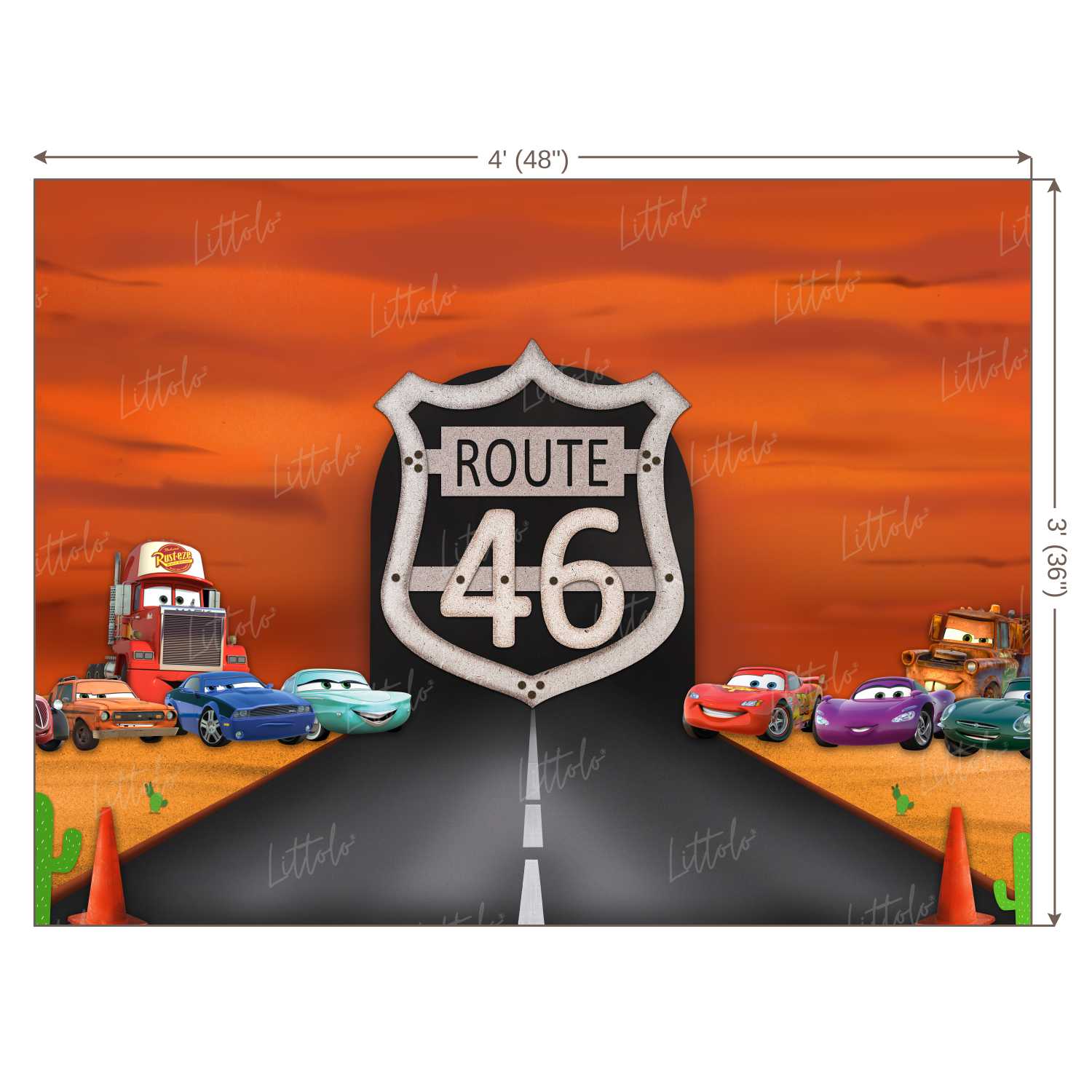 LB0284 Car Theme Backdrop