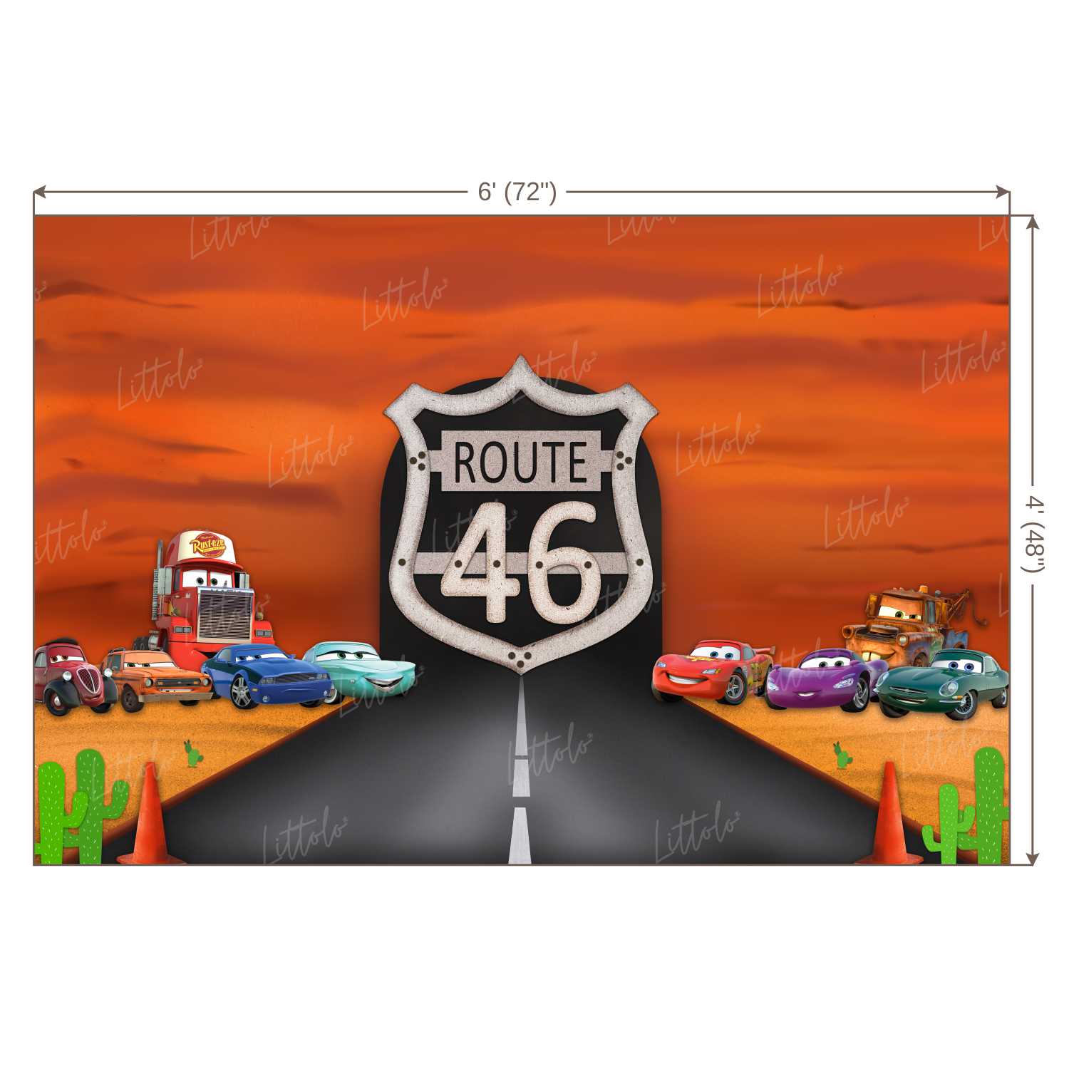 LB0284 Car Theme Backdrop