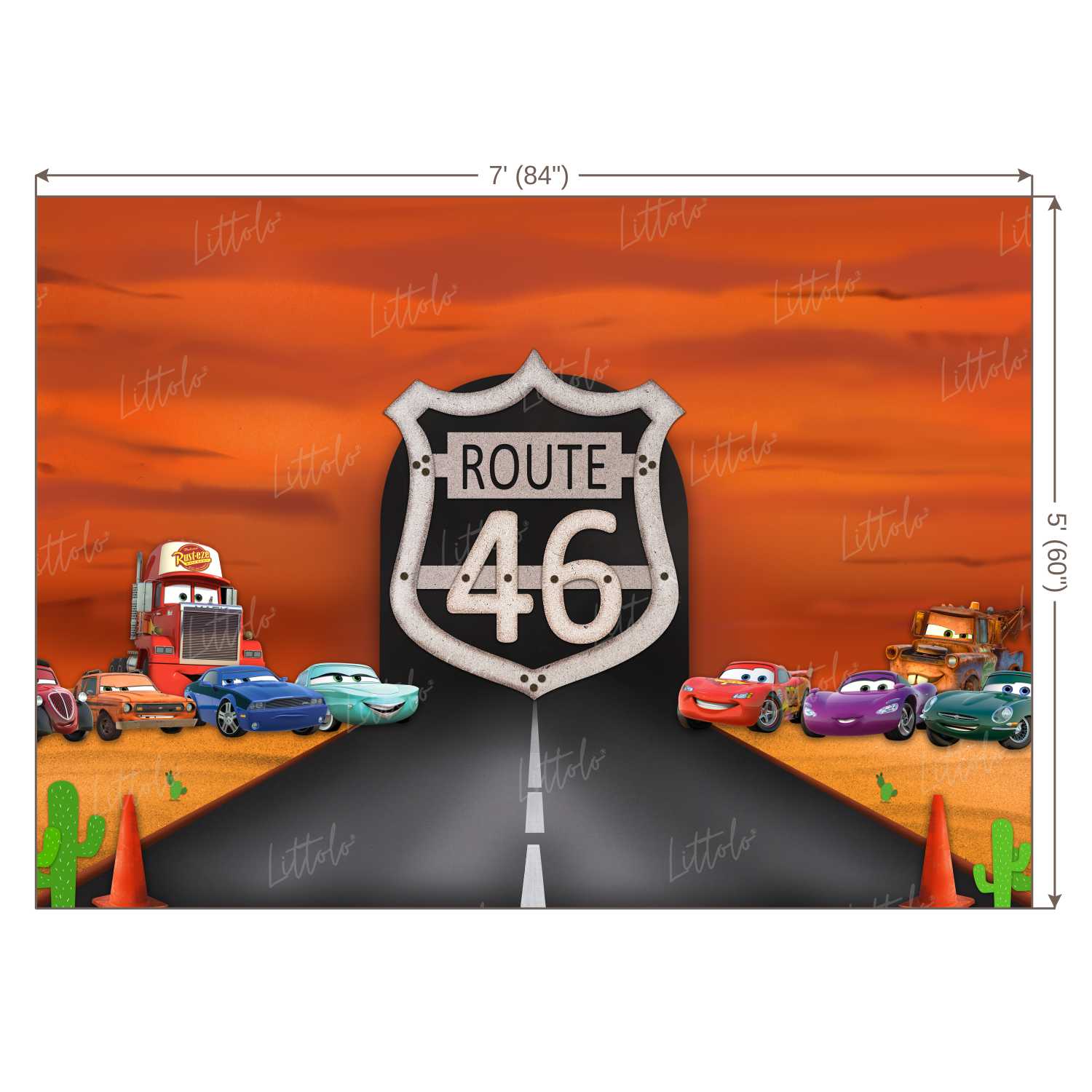 LB0284 Car Theme Backdrop