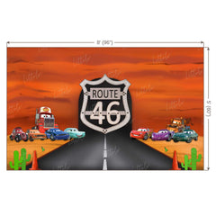 LB0284 Car Theme Backdrop