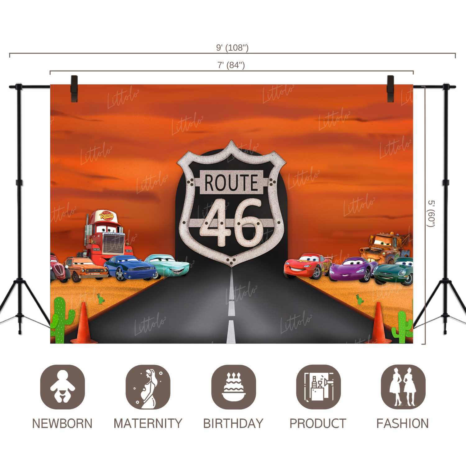 LB0284 Car Theme Backdrop