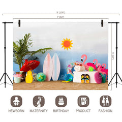 LB0285 Beach Theme Backdrop