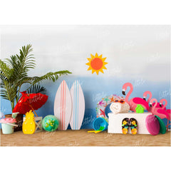 LB0285 Beach Theme Backdrop