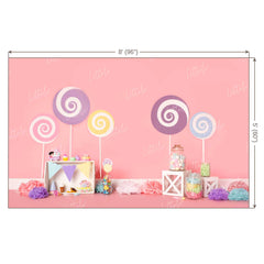 LB0286 Candy Theme Backdrop