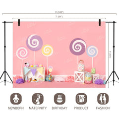 LB0286 Candy Theme Backdrop