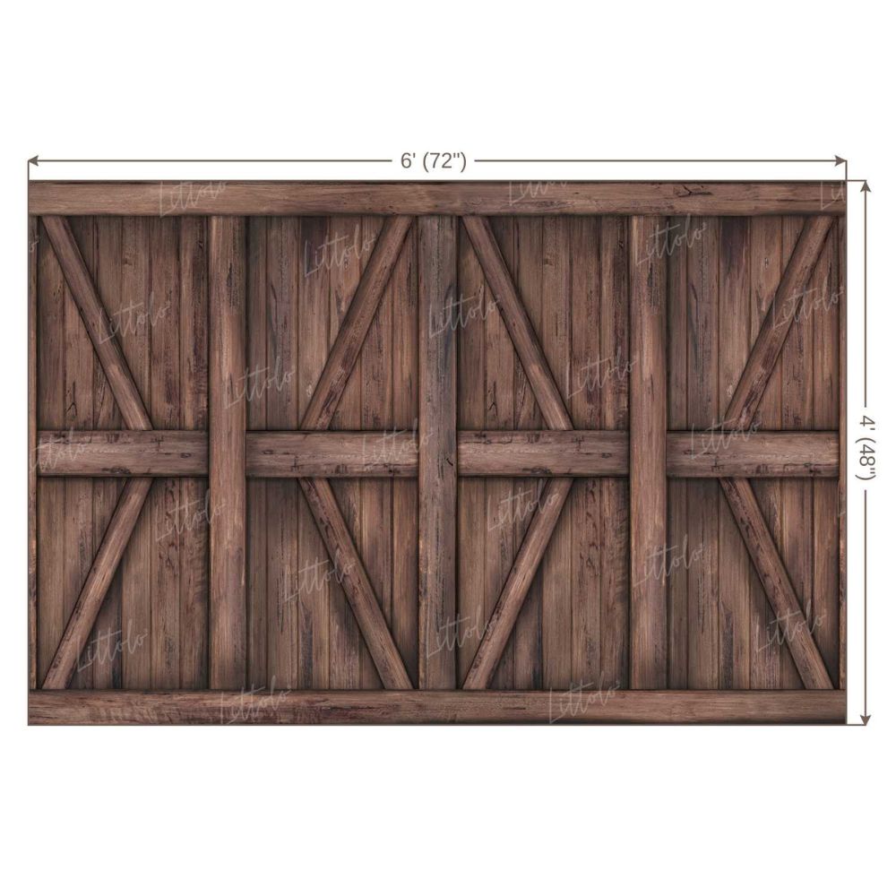 LB0288 Antique Door Theme Backdrop