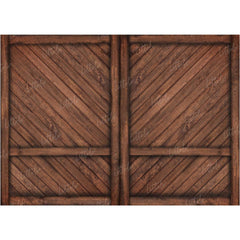 LB0289 Wooden Plank Door Backdrop