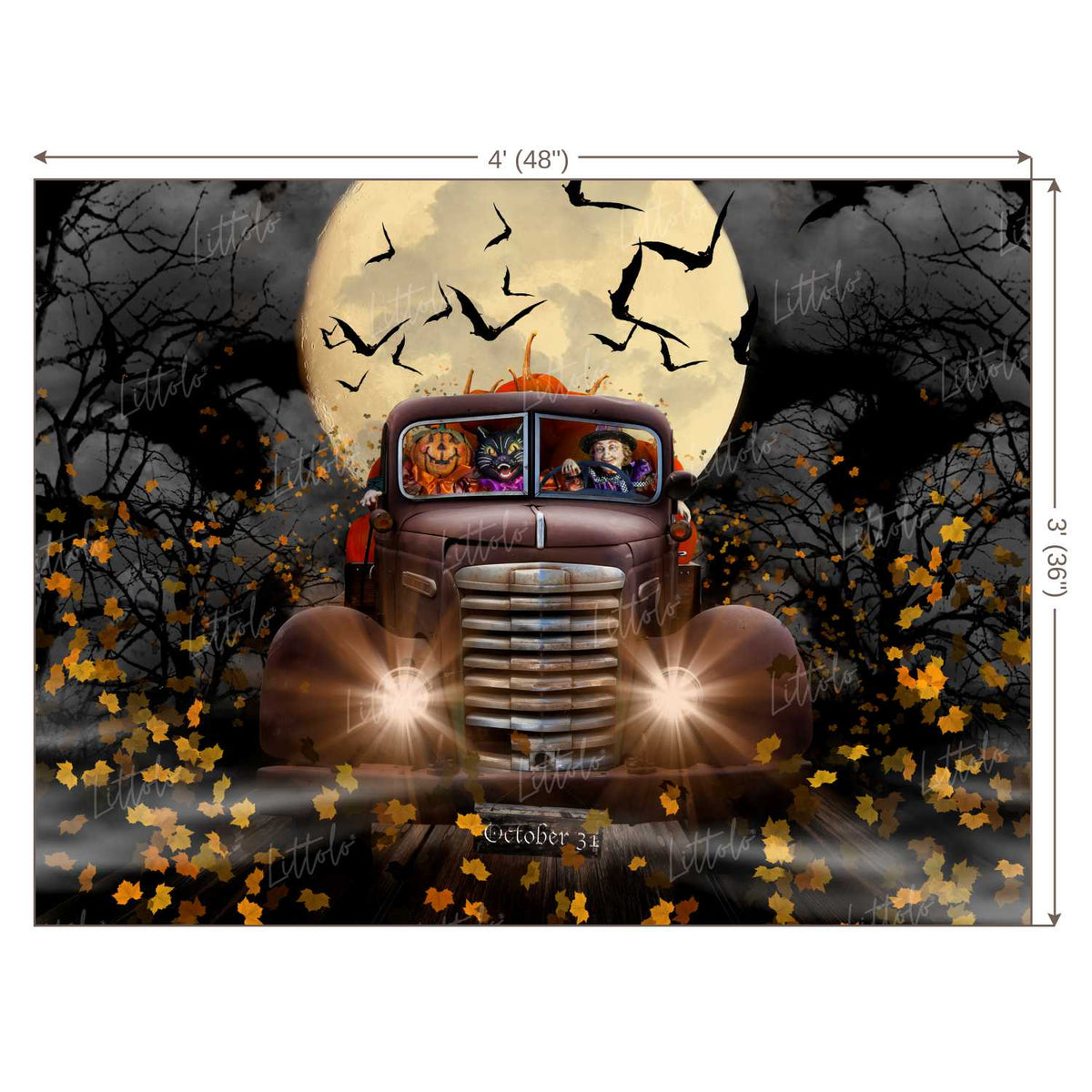 LB0292 Halloween Theme Backdrop