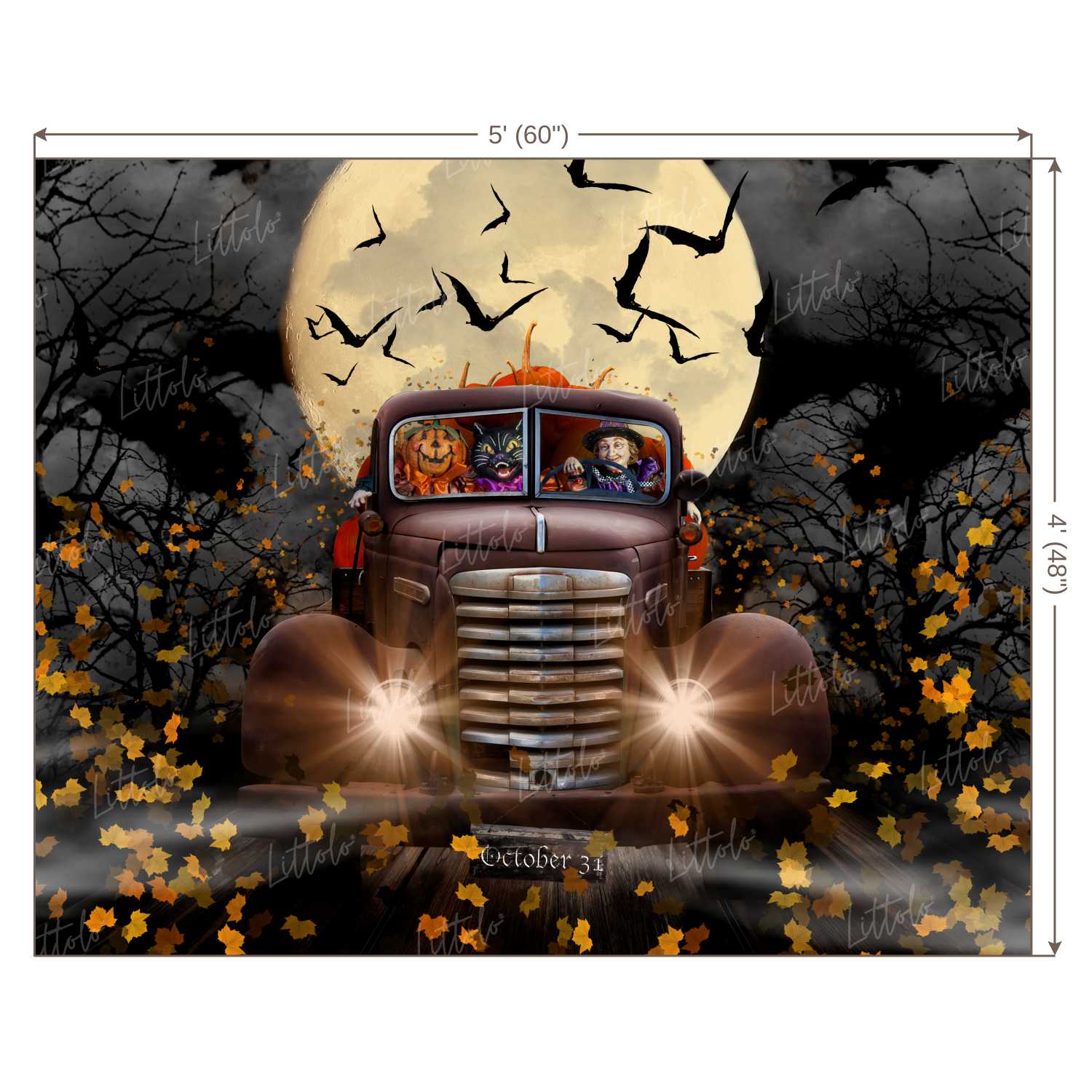 LB0292 Halloween Theme Backdrop