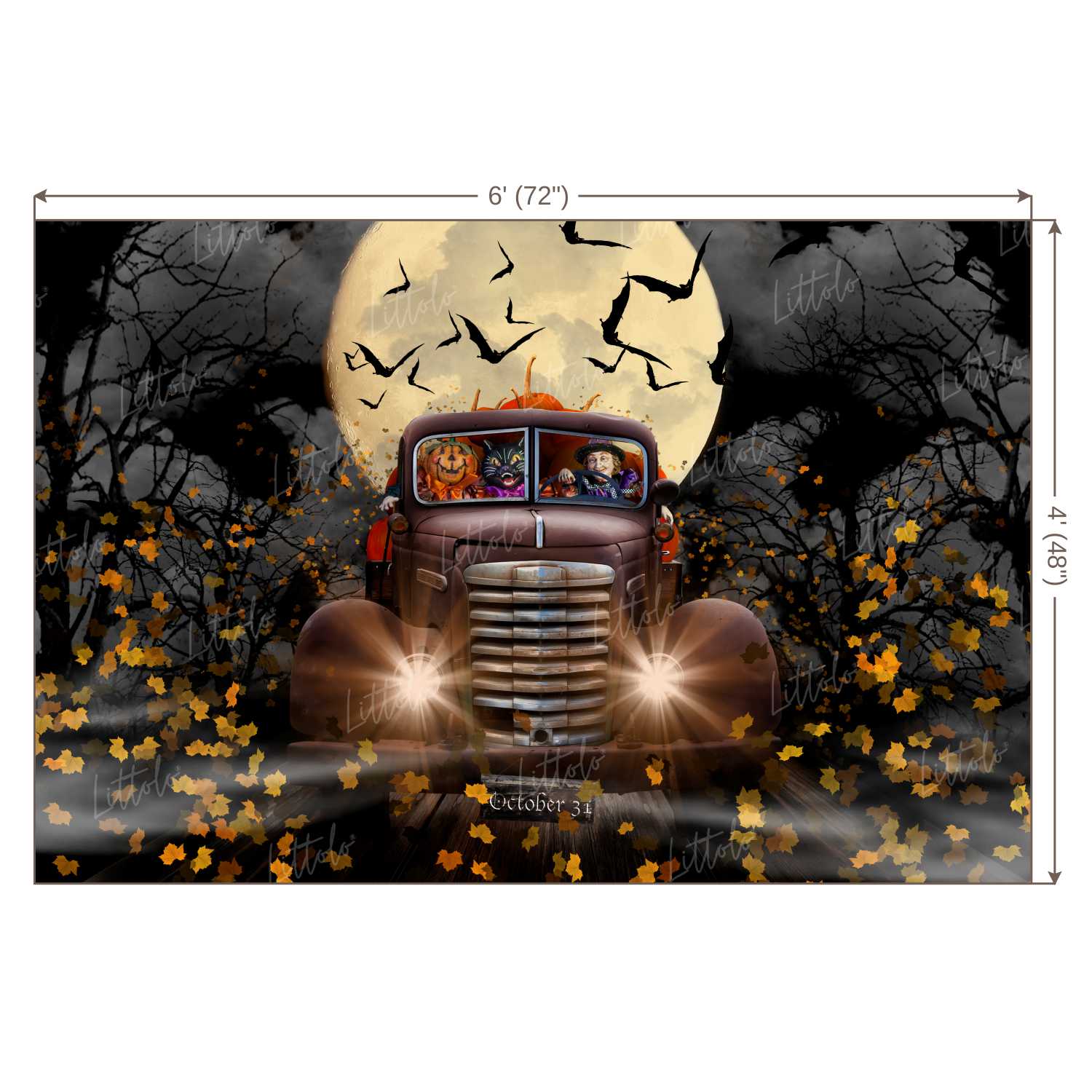 LB0292 Halloween Theme Backdrop