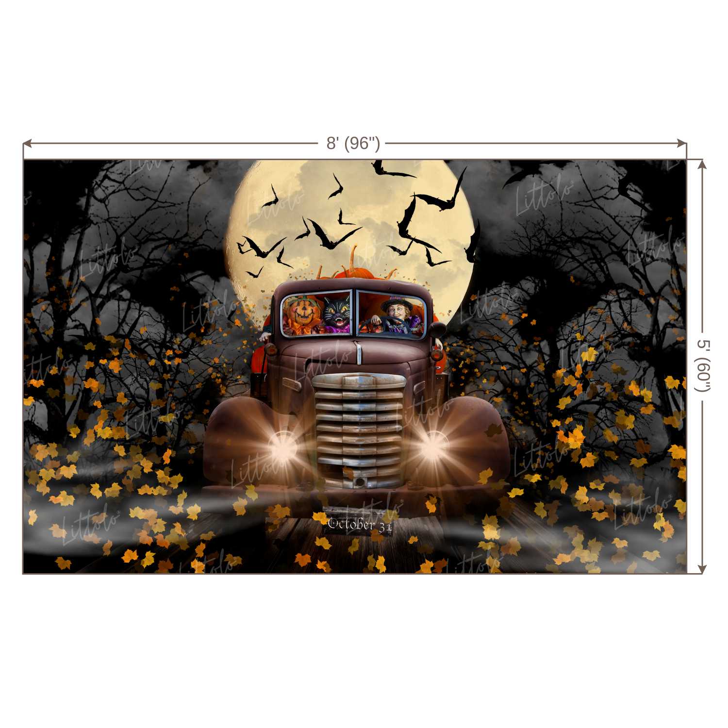 LB0292 Halloween Theme Backdrop