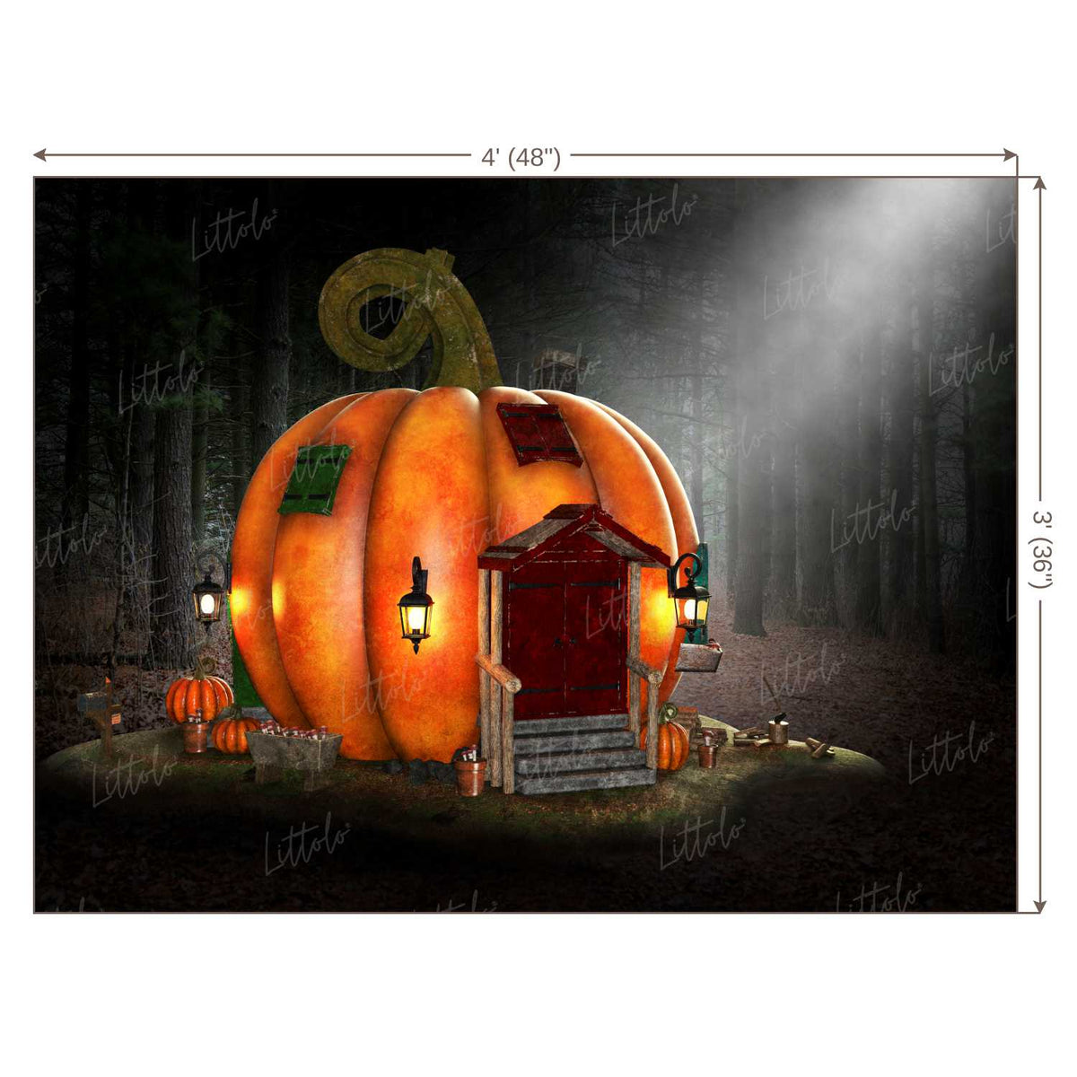 LB0293 Halloween Theme Backdrop