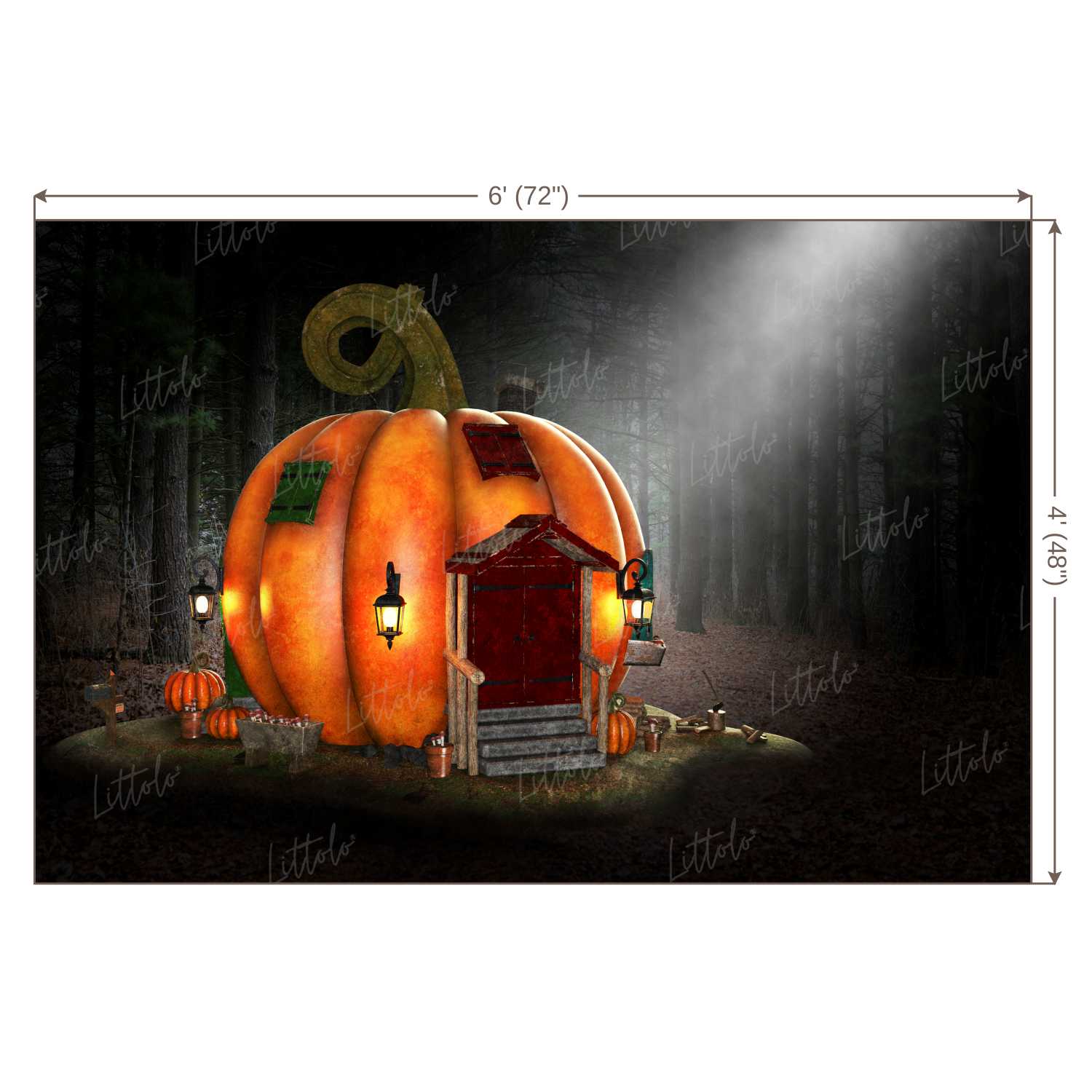 LB0293 Halloween Theme Backdrop