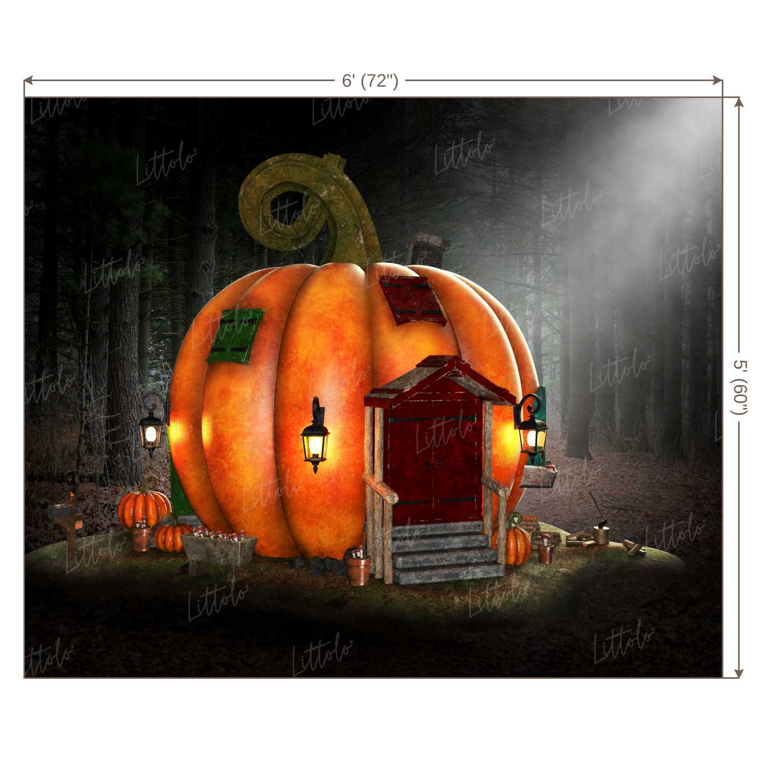 LB0293 Halloween Theme Backdrop