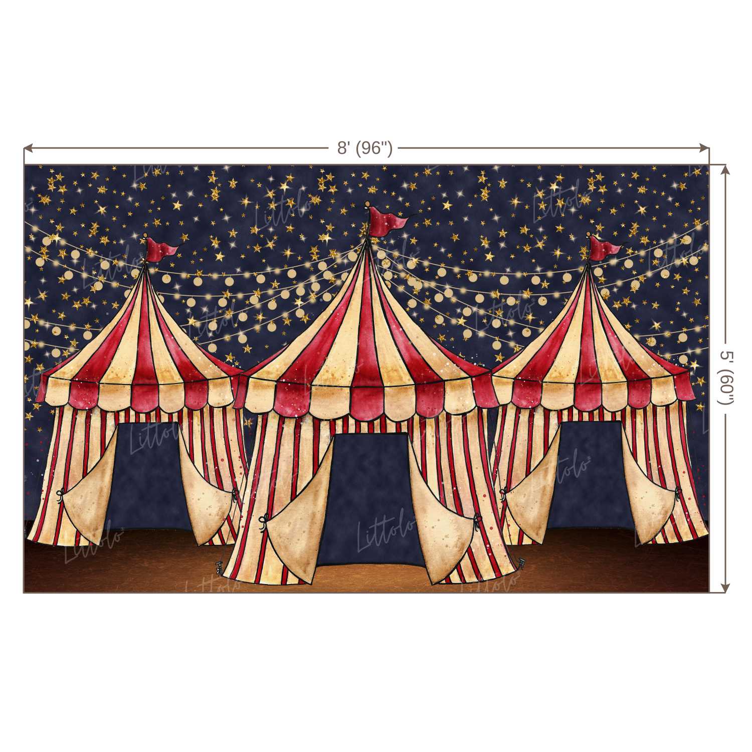 LB0296 Circus Theme Backdrop